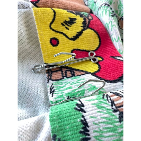 Vintage 70s curtain, Smurfs, comic, movie characters, pleated panel, price for 1 - Picture 7 of 10